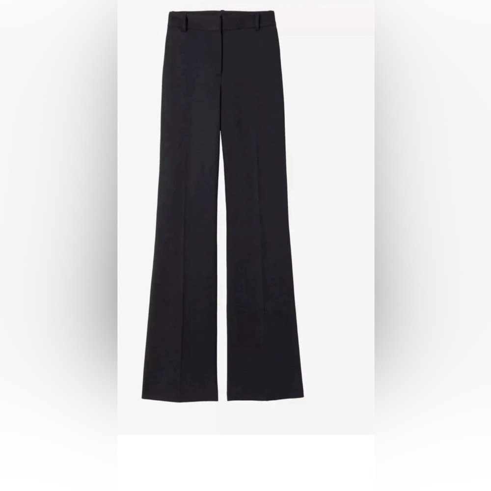 Nili Lotan Arielle Flare Leg Black Dress Pants 0
